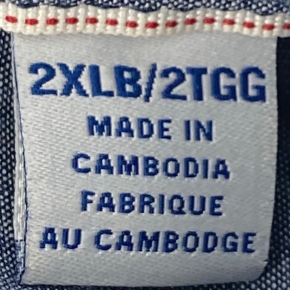 Tommy Bahama Coastline Cord Mens 2XLB Gray Long Sleeve Button Up Corduroy Shirt - Picture 5 of 8